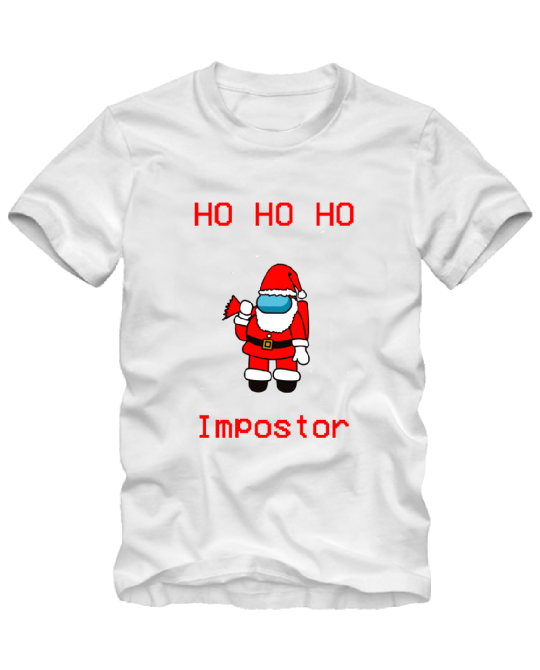 Marškinėliai Amoung us ho ho ho impostor Marškinėliai Amoung us ho ho ho impostor